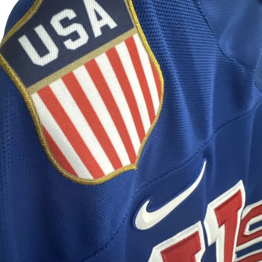 Nike USA #86 Olympic Jersey Hughes 2 Xl